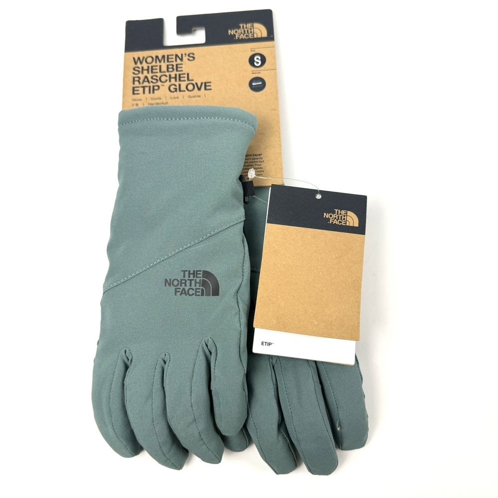 The North Face Gloves Womens Size Small Green Shelbe Raschel Etip Insulated Hike